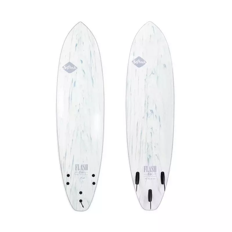 Planche de surf Softech Flash Eric Geiselman FCS II 5´7 White Marble