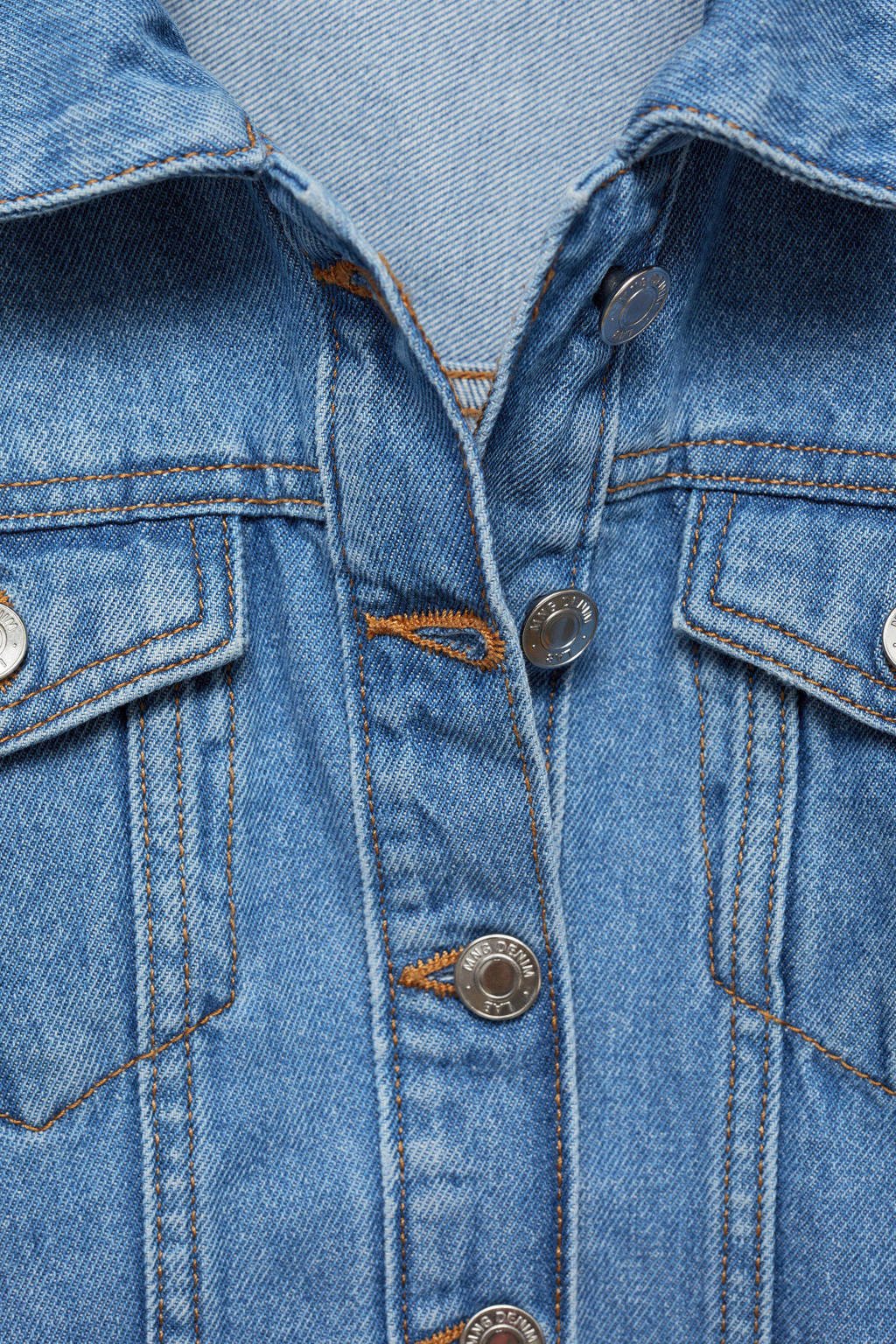Mango Kids spijkerjas medium blue denim