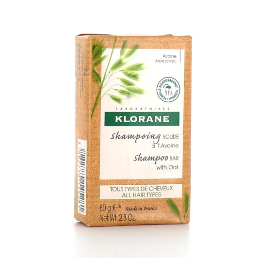 Shampoing solide Klorane - Mangue, Avoine, Cédrat ou Pivoine