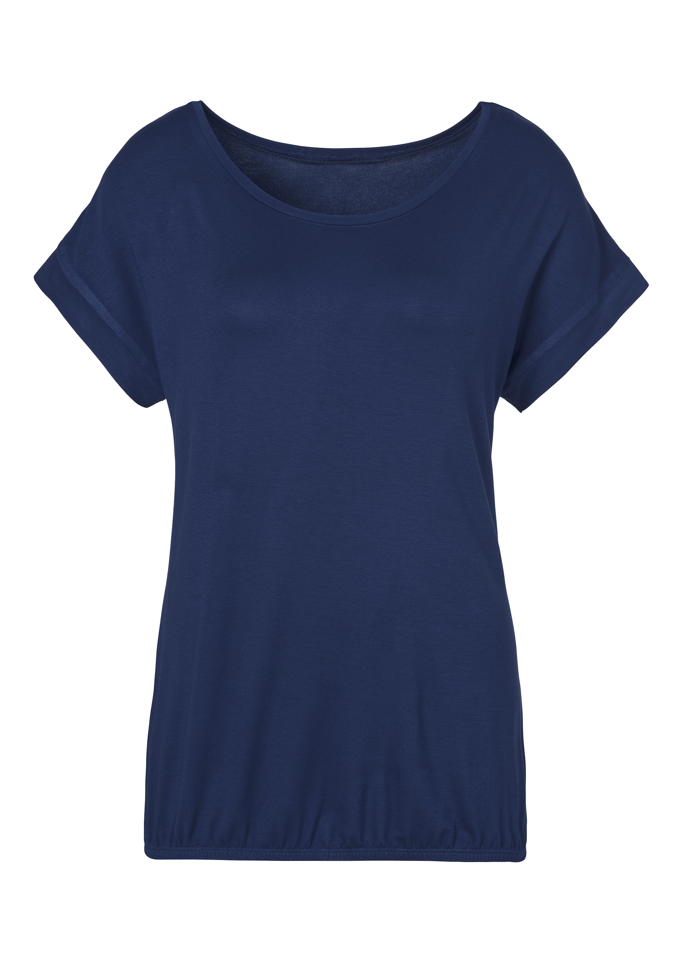 Vivance Kurzarmshirt »mit Gummizug im Bund« 2er-Pack,  aus weichem Viskose-Stretch