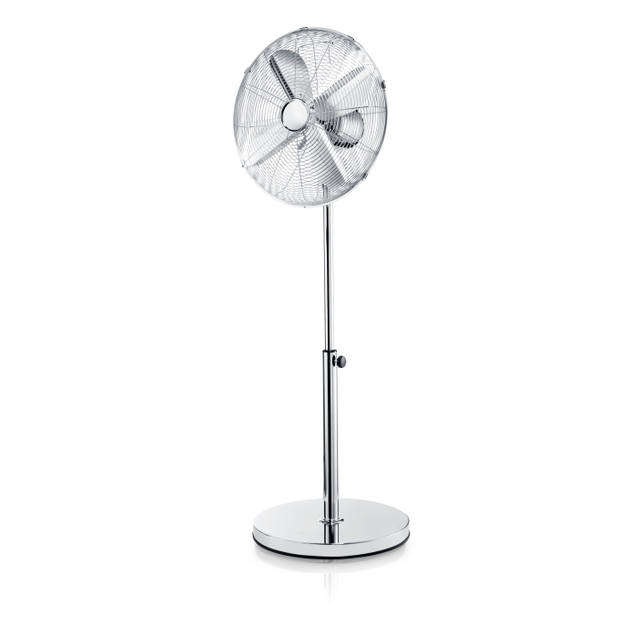 Blokker statiefventilator BL-30007 - 40cm diameter - 3 snelheidsstanden - chroom