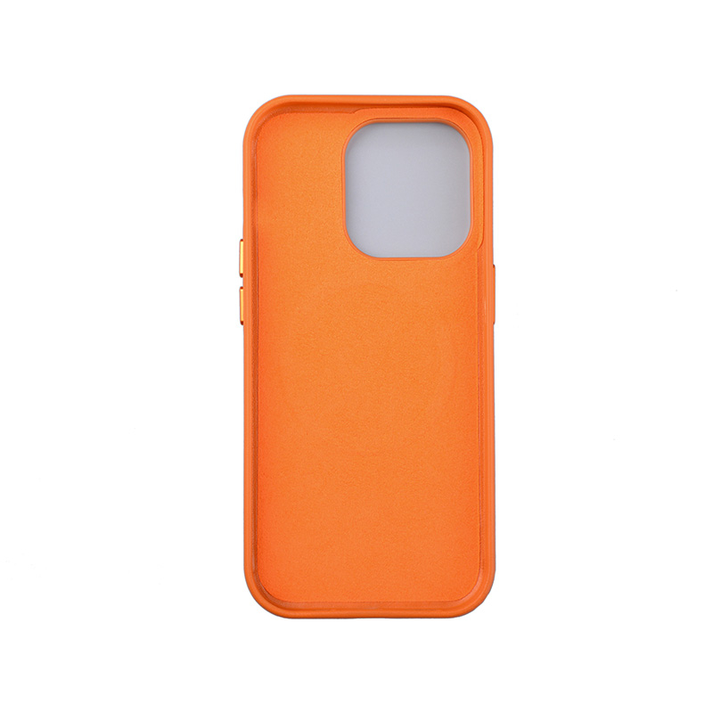 iPhone 14 Pro MagSafe Leder Case Schutzhülle - Orange