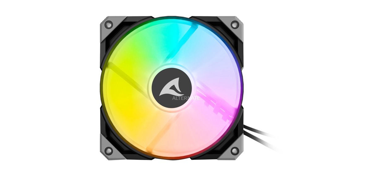 SharkoonRebel F50 PWM RGB case fan  (Zwart, 120 x 120 x 25 mm)
