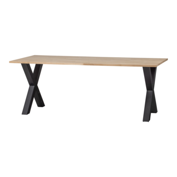 WOOOD Tablo eiken blad 220x90 met ALKMAAR-poot