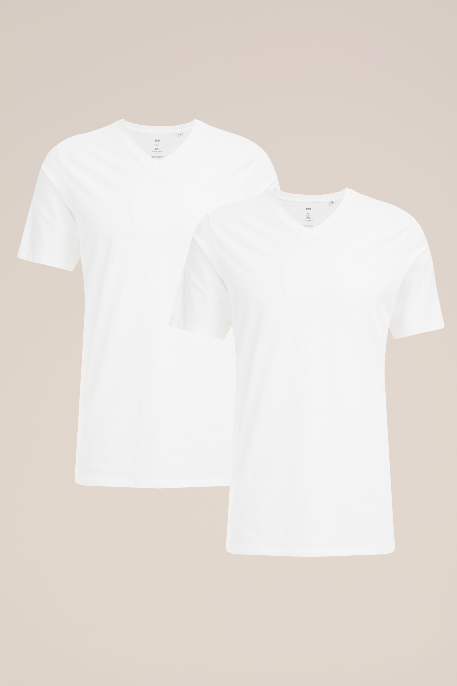 tall fit T-shirt, 2-pack WE Fashion Wit