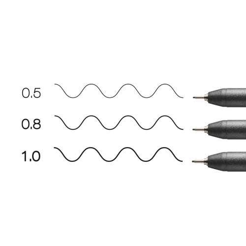 COPIC® Multiliner 3er-Sets, black