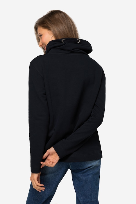 Sweatshirt, Stehkragen, Wal, Langarm, OEKO-TEX