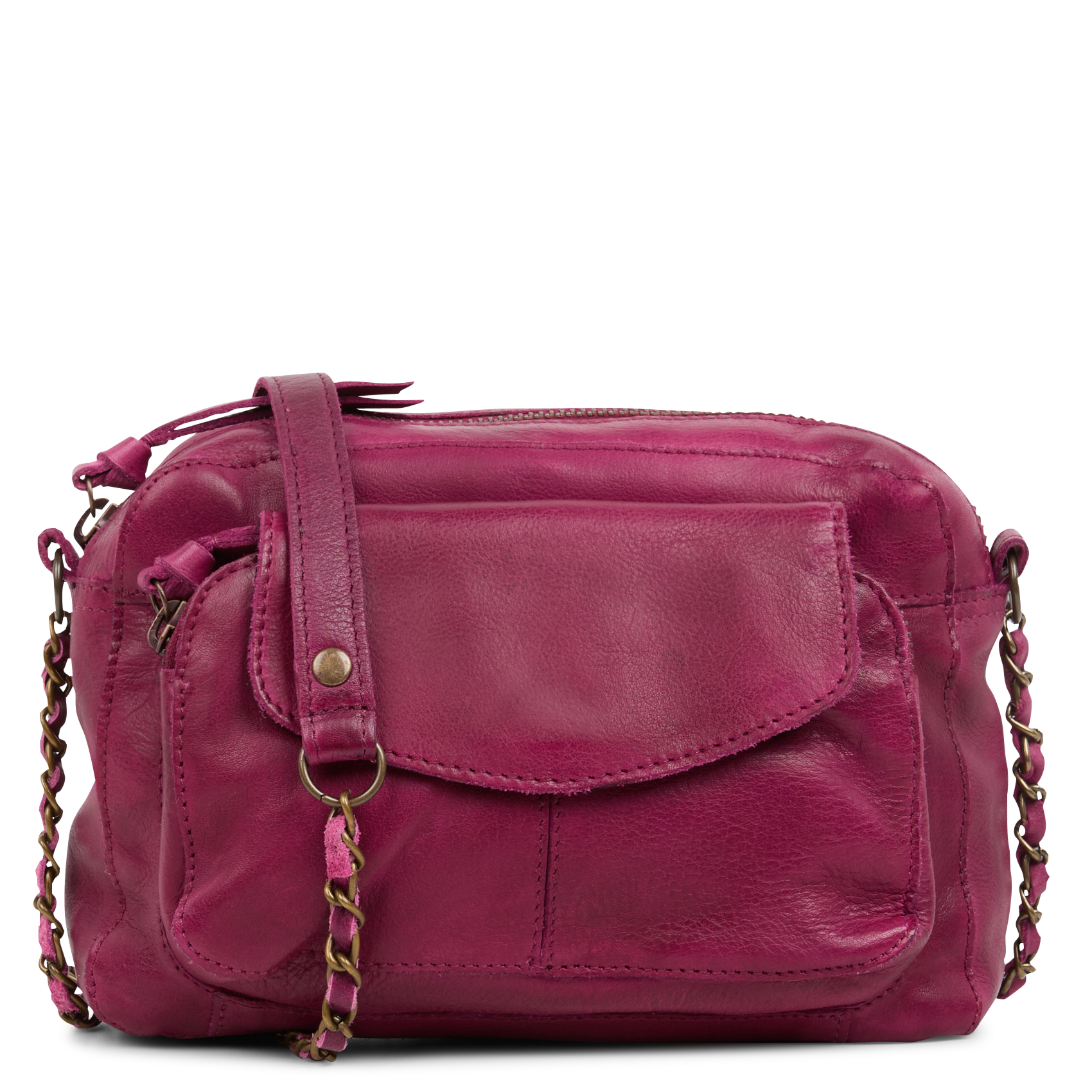 NAINA - Sac bandoulière en cuir | Violet