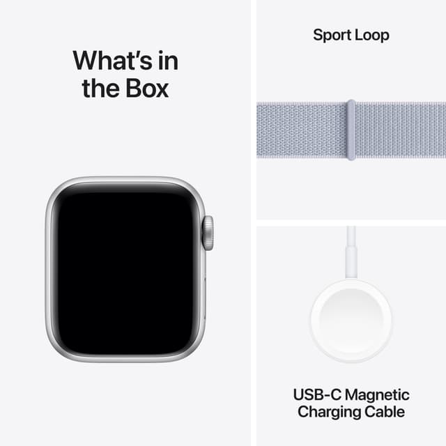 Apple Watch SE 2nd Gen 40mm LTE (Silver Alu/Blue Cloud sport loop)