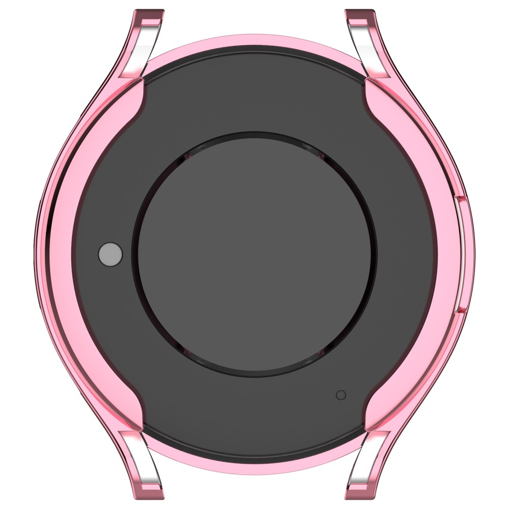 Samsung Galaxy Watch 6 (40mm) Galvanisierte Gummi Bumper Hülle mit Schutzfolie - Pink