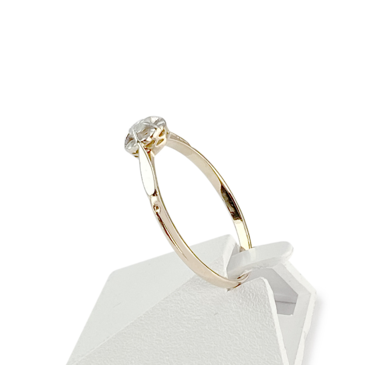 Bague d'occasion or 750 2 tons diamant