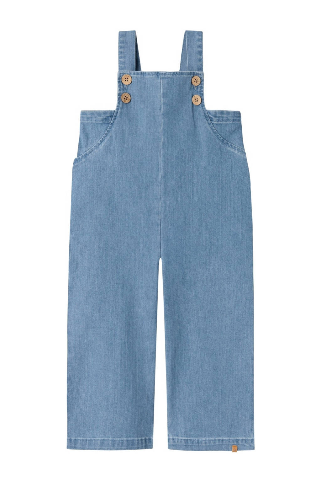 LIL' ATELIER tuinbroek medium blue denim