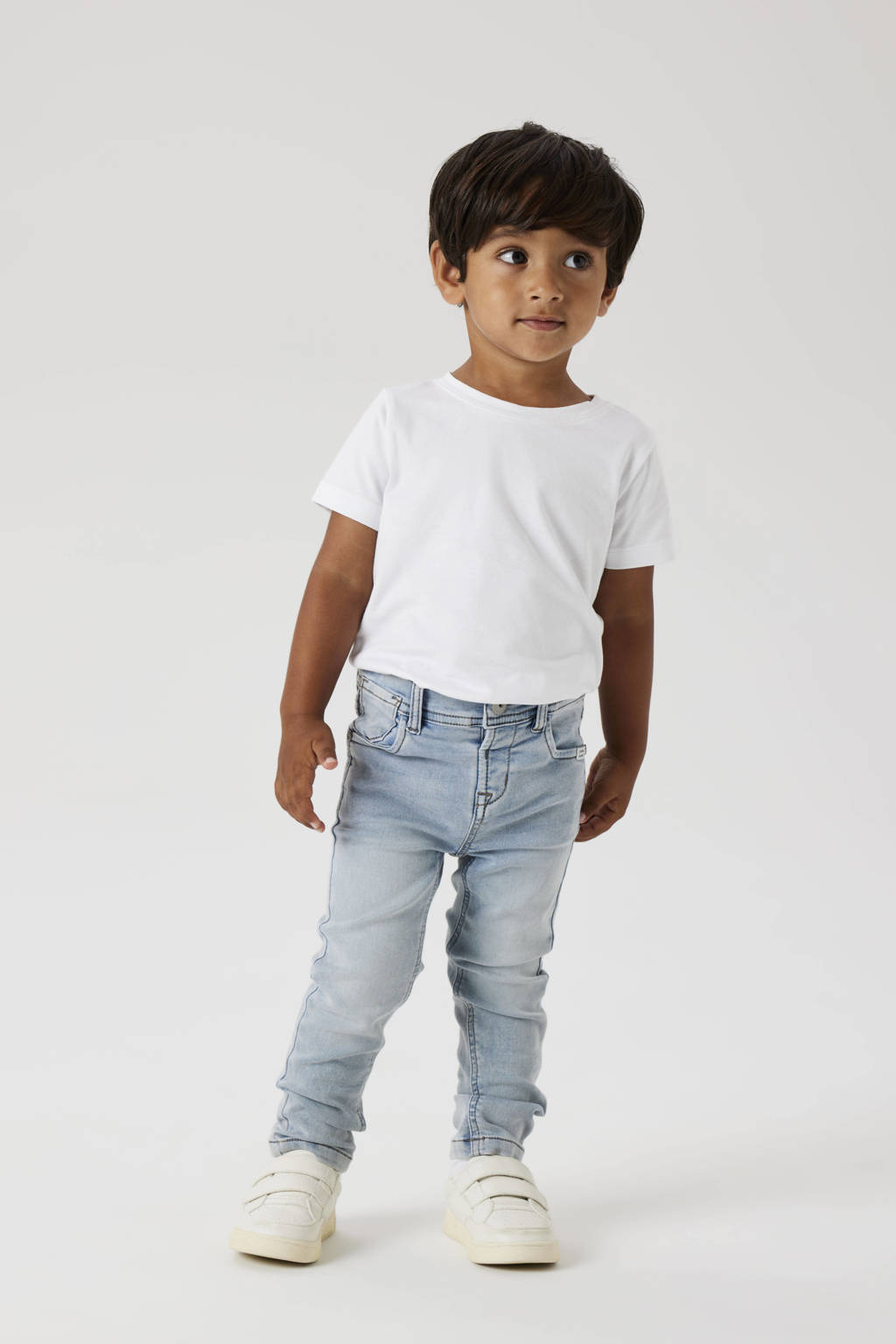 NAME IT slim fit jeans NMMSILAS light blue bleached