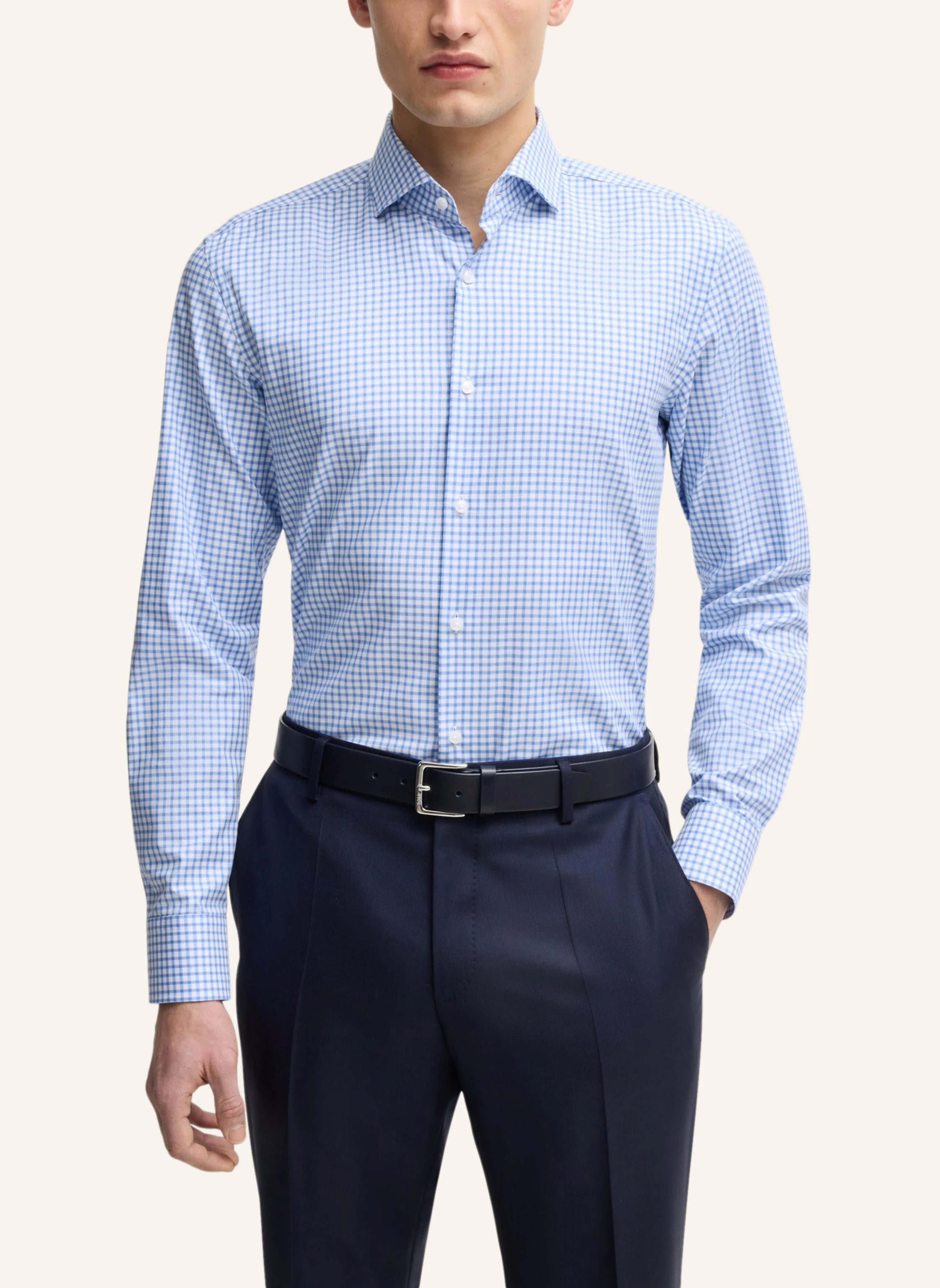 BOSS Business Hemd H-HANK-SPREAD-C1-222 Slim Fit