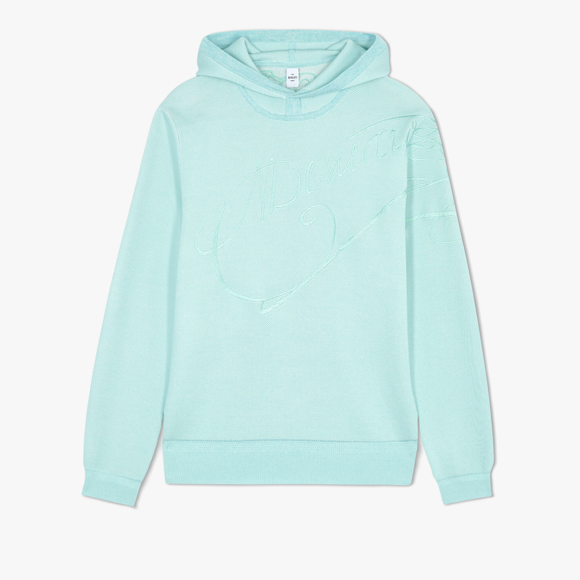 Sweat À Capuche En Soie Piquee Scritto