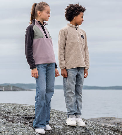 Didriksons Fleecejacke - Teddy - Exa Half Zip - Beach Beige