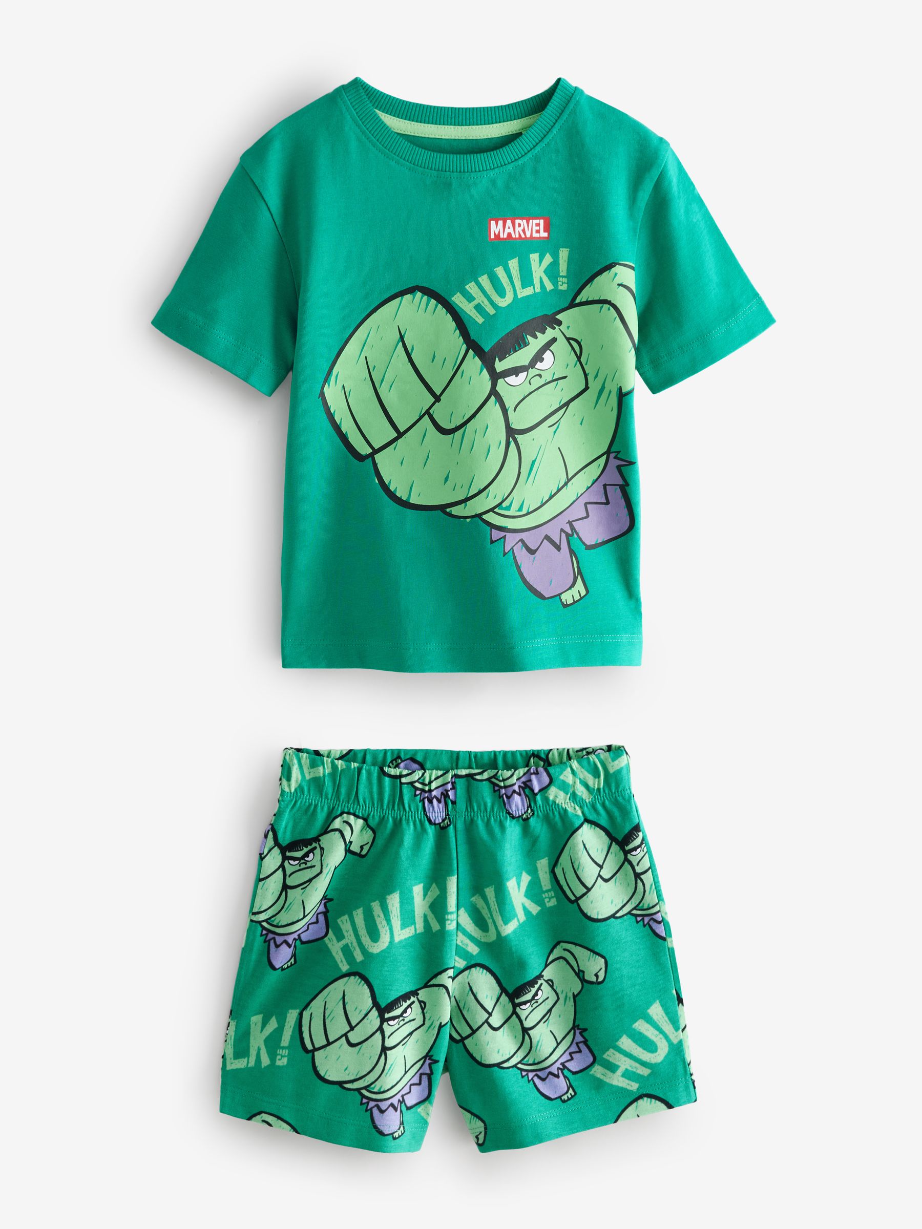 Meerkleurige mini Marvel - 100% katoenen korte pyjama's verpakking van 3 (12 mnd - 11 jr)