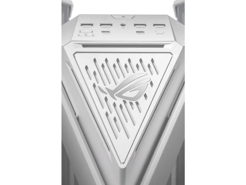 ASUS ROG Hyperion GR701 - FT gaming - udvidet ATX - sidepanel med vindue (hærdet glas) - ingen strømforsyning - hvid - USB/Lyd