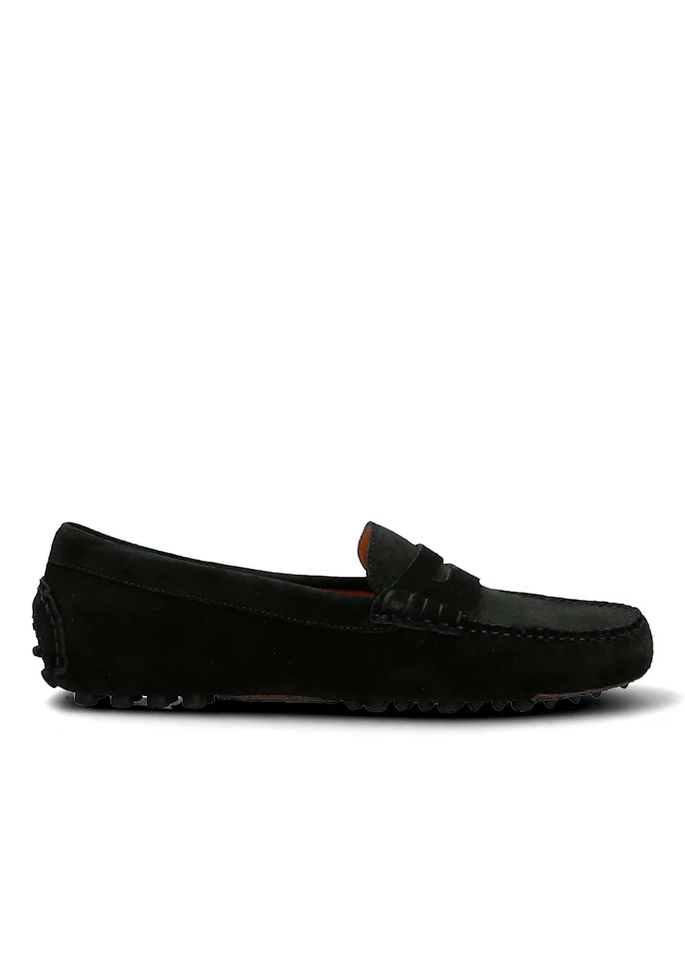 MOCASSIN BUCK DRIVER VELOURS NOIR