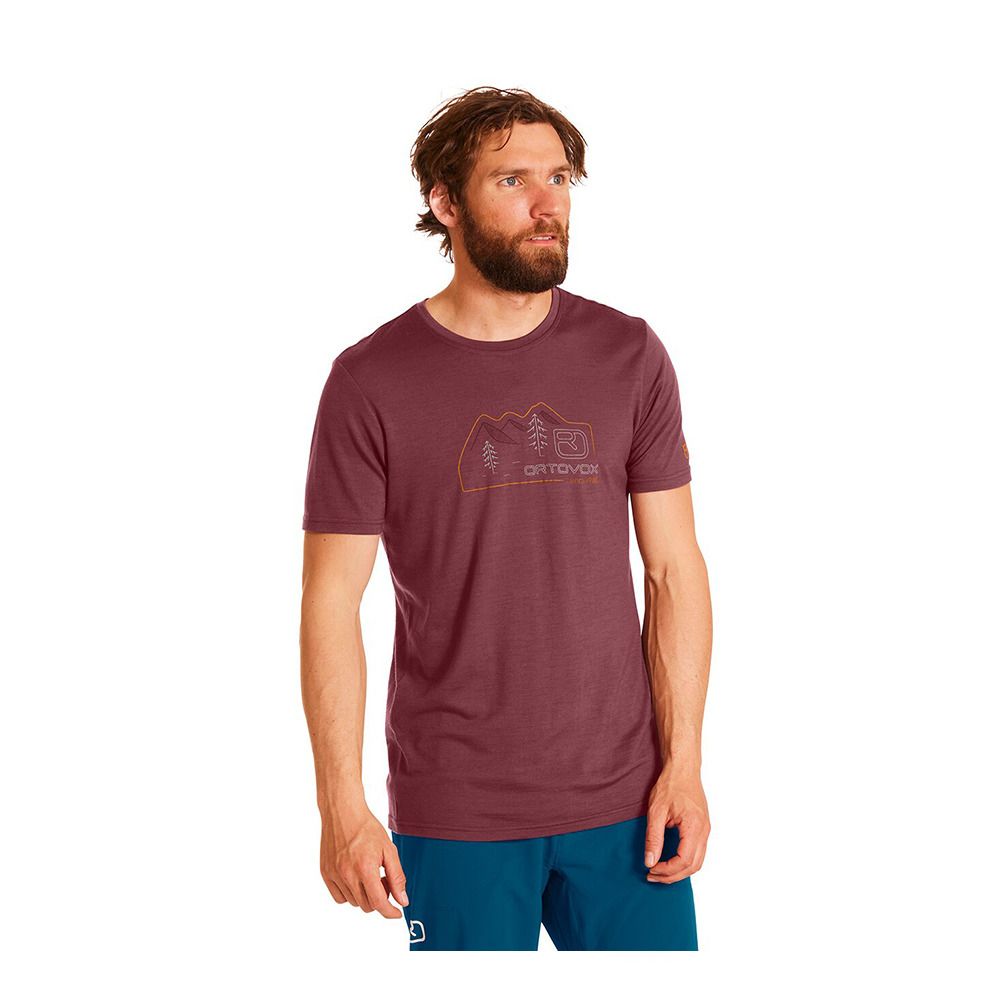Ortovox 140 COOL VINTAGE BADGE - Tee-shirt Homme petrol blue