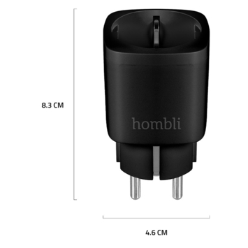 Hombli Slim Stopcontact Zwart