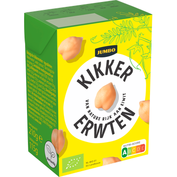 Jumbo Biologische Kikkererwten 210 g