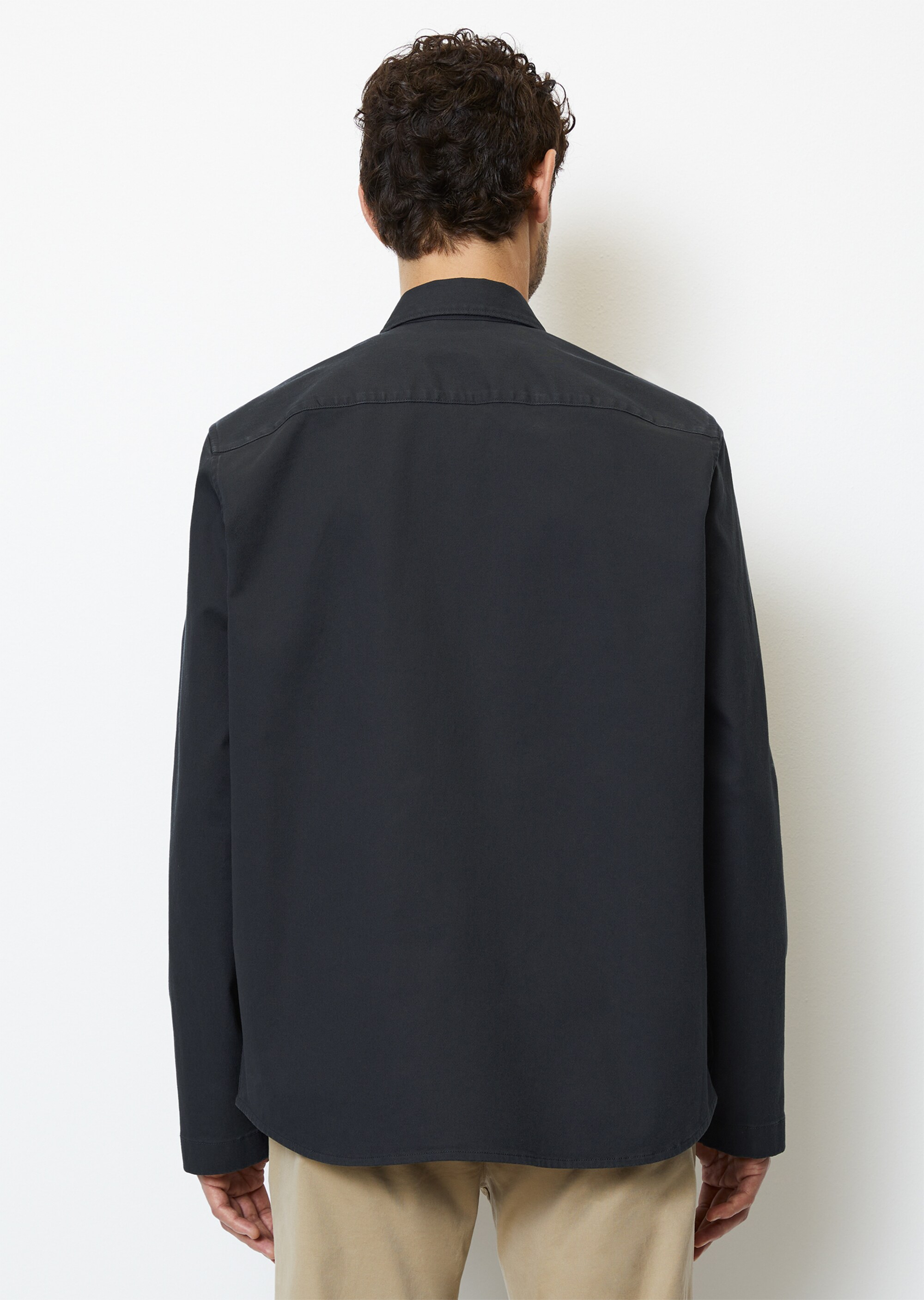 Twill-Overshirt aus Bio-Baumwoll-Mix