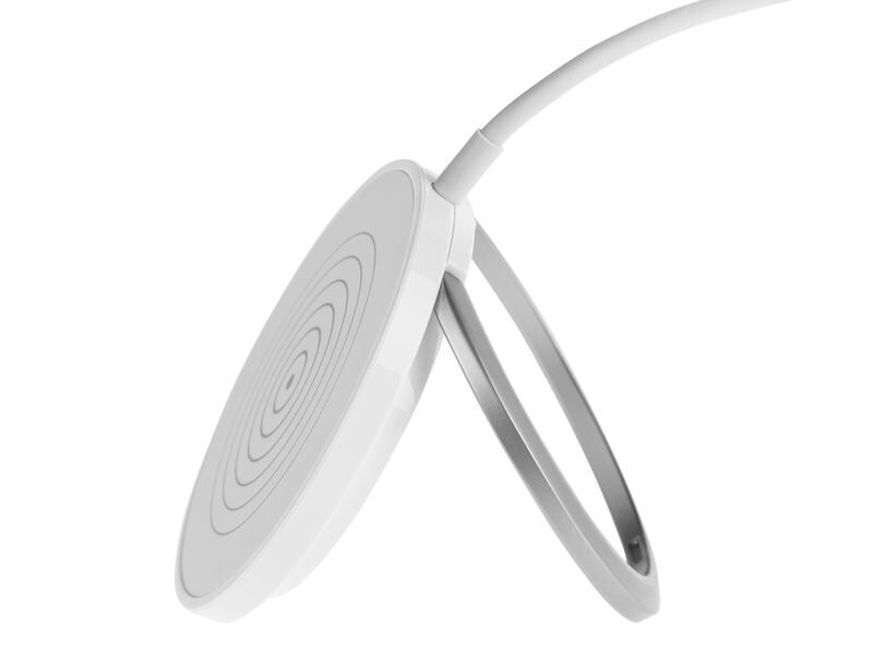 onit Magnetic Charger 15 W, Weiss Ladepad und Ständer für schnelles kabelloses Laden Qi-fähiger Smartphones