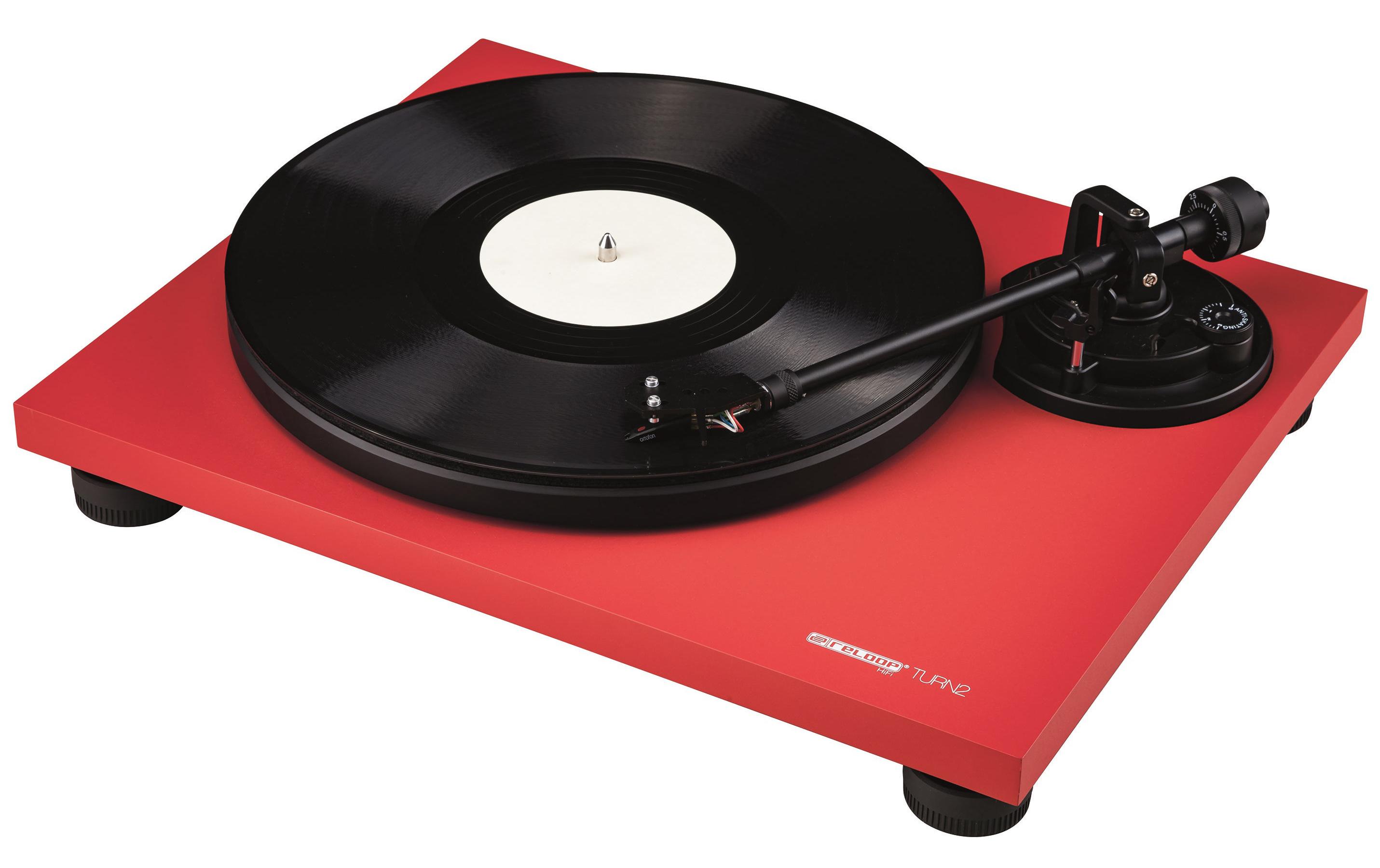 Plattenspieler HiFi Turn2 Rot<br>Analoger HiFi-Plattenspieler für Audio-Puristen