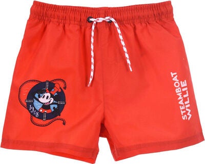 Disney Mikke Mus Badeshorts, Rød