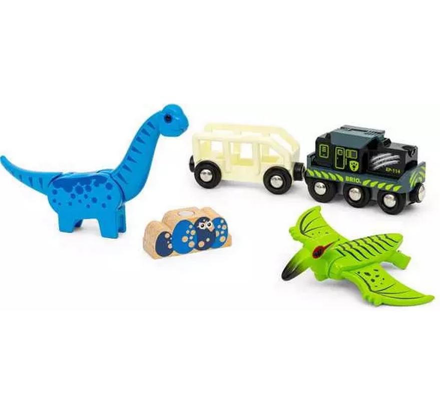 BRIO World Dinosaur Battery TrainBatteriebetriebener Dinosaurier-Zug
