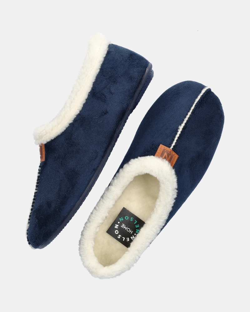 Nelson Home Pantoffels  - blauw