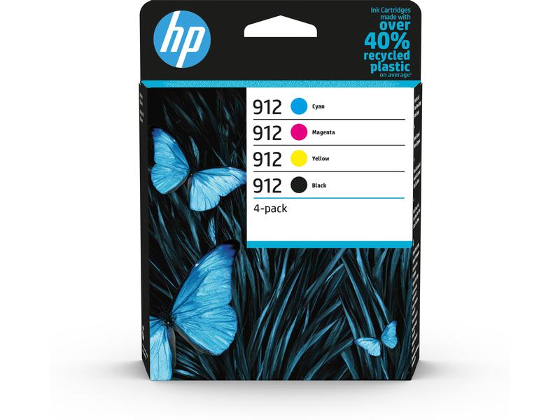 HP Combopack Nr. 912 (Tinte 6ZC74AE) C/M/Y/BK Druckerpatrone