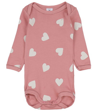 Petit Bateau Body l/æ - 3-pak - Hvid/Rosa