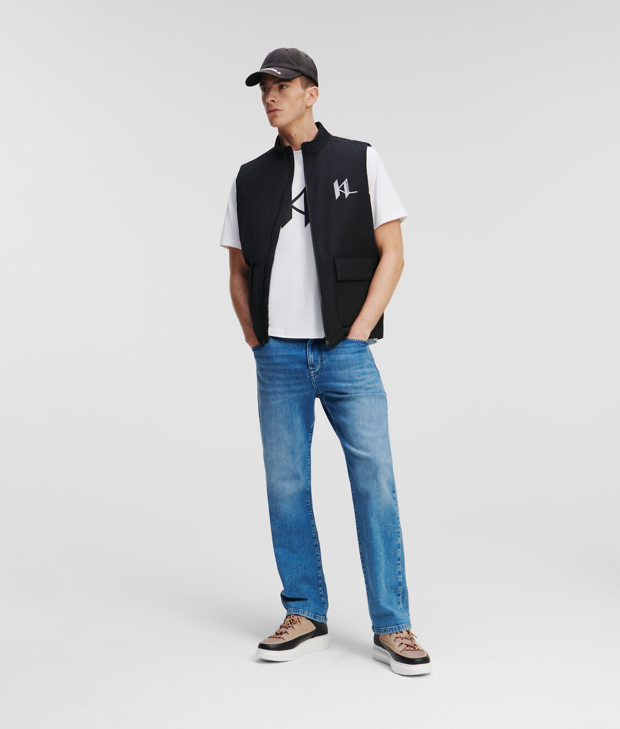 VESTE KL MONOGRAM SANS MANCHES ET REMBOURRÉE
