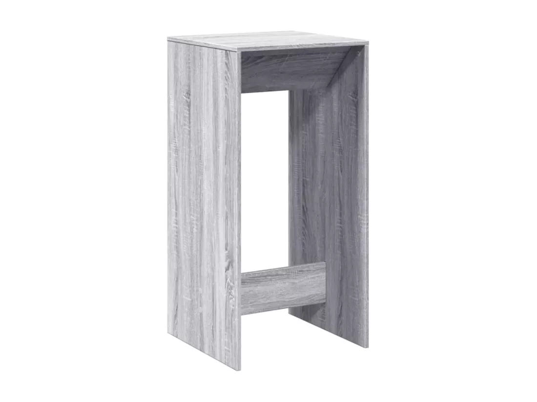 Table de bar sonoma gris 51x50x103,5 cm bois d'ingénierie