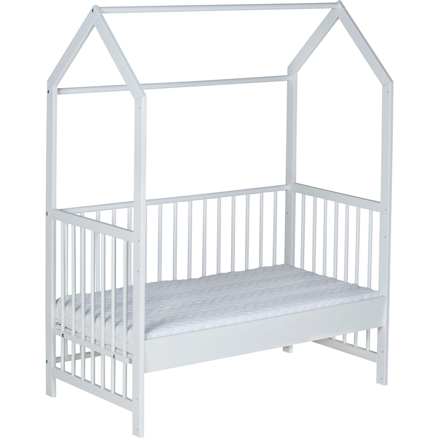 Schardt Hausbett Micky weiß lackiert 60x120cm