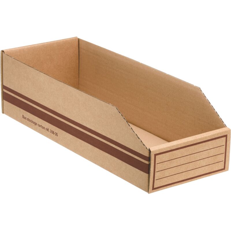 Bac de stockage en carton - Lot de 50