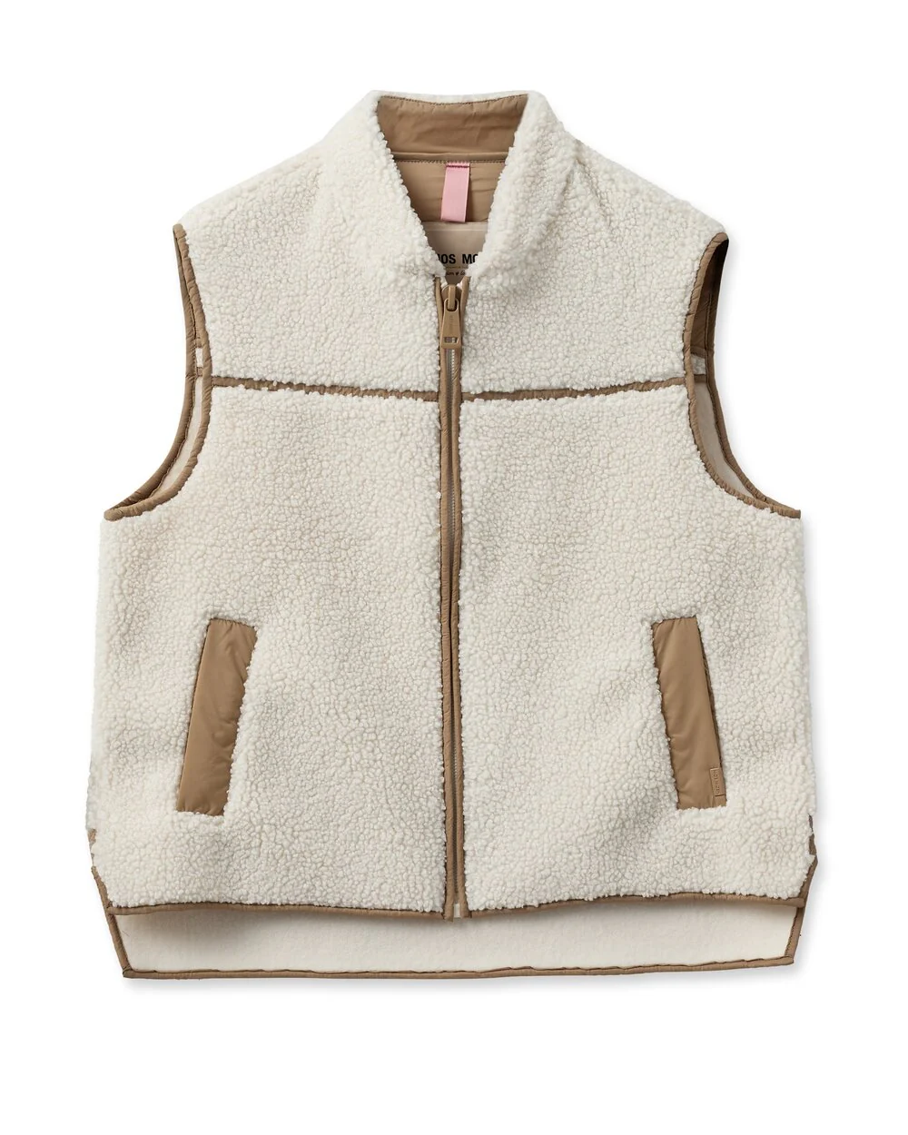 Mos Mosh  Rowe Teddy vest - Ecru