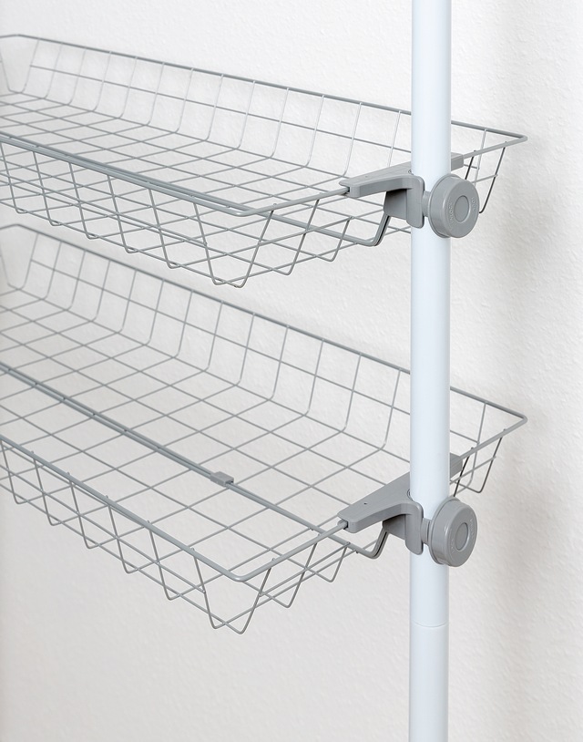 WENKO Organizer »Modell Herkules« Drahtkörbe aus Stahl, Erweiterung zum Teleskop-System Herkules