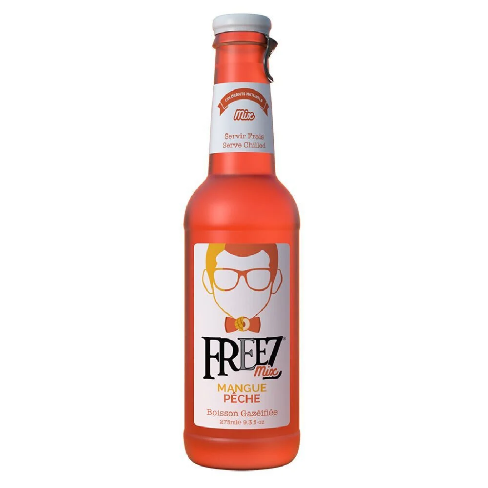 Boisson gazeuse Freez mangue pêche 27,5cl