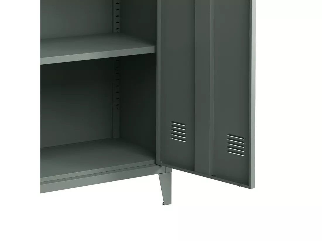 Casier de bureau armoire grise 80 x 33 x 90 cm 03_0006338