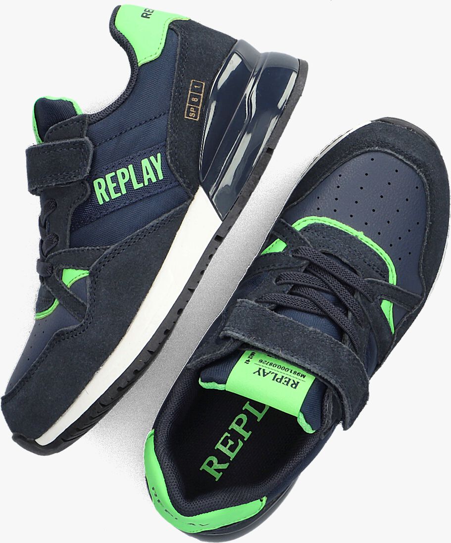 REPLAY blauwe replay lage sneakers shoot jr