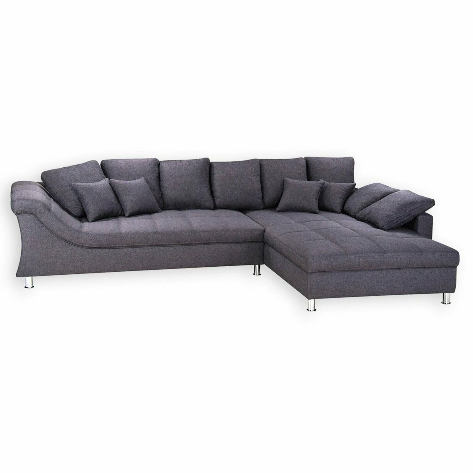 Ecksofa anthrazit beidseitig montierbar