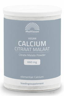 Mattisson HealthStyle Calcium Citraat Malaat Poeder 125GR
