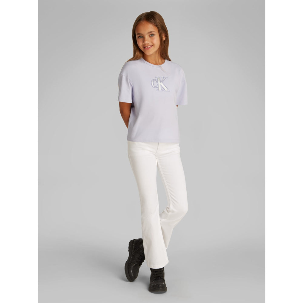 Køb Calvin Klein Purple Heather Metallic Ck T-Shirt