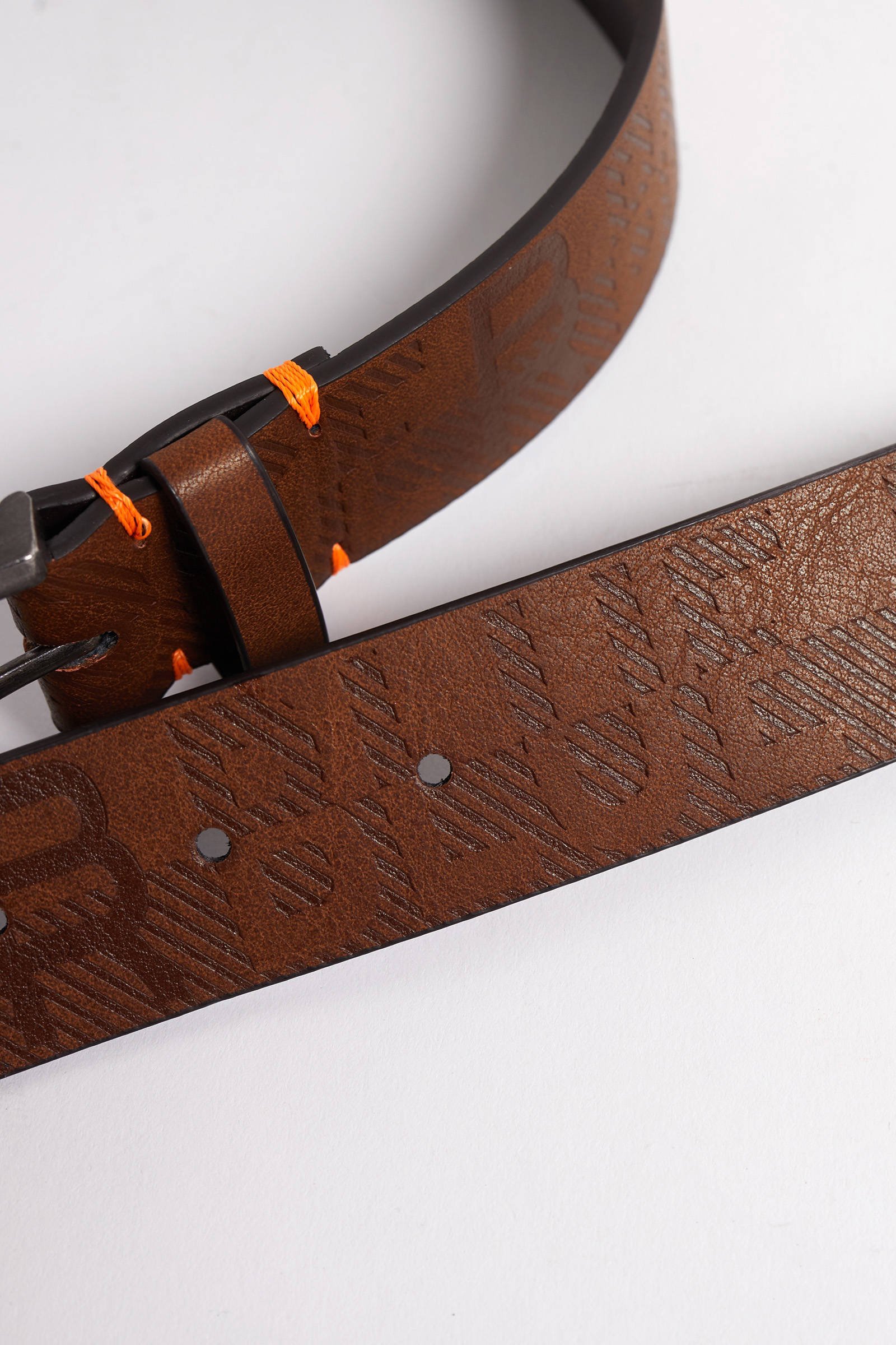 WE Fashion riem met all-over print bruin