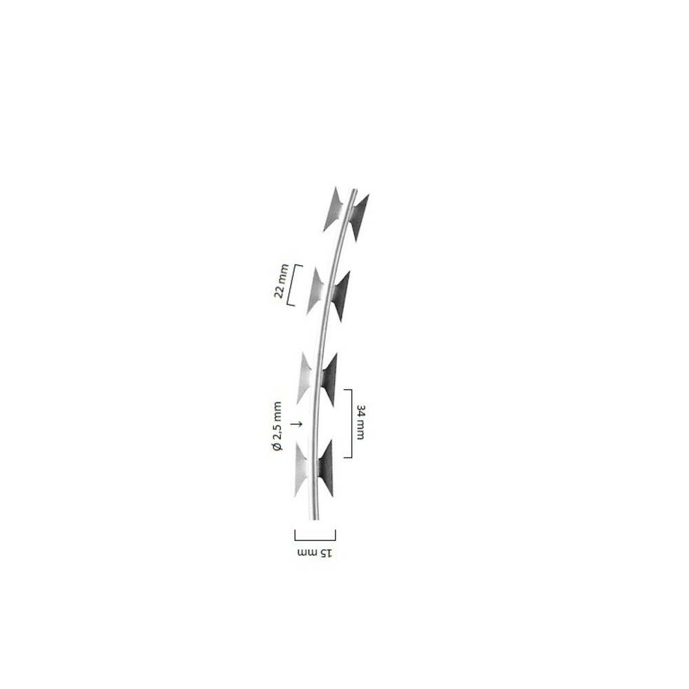 Fil barbelé acier galvanisé cloôture de jardin concertina bto-22 150m