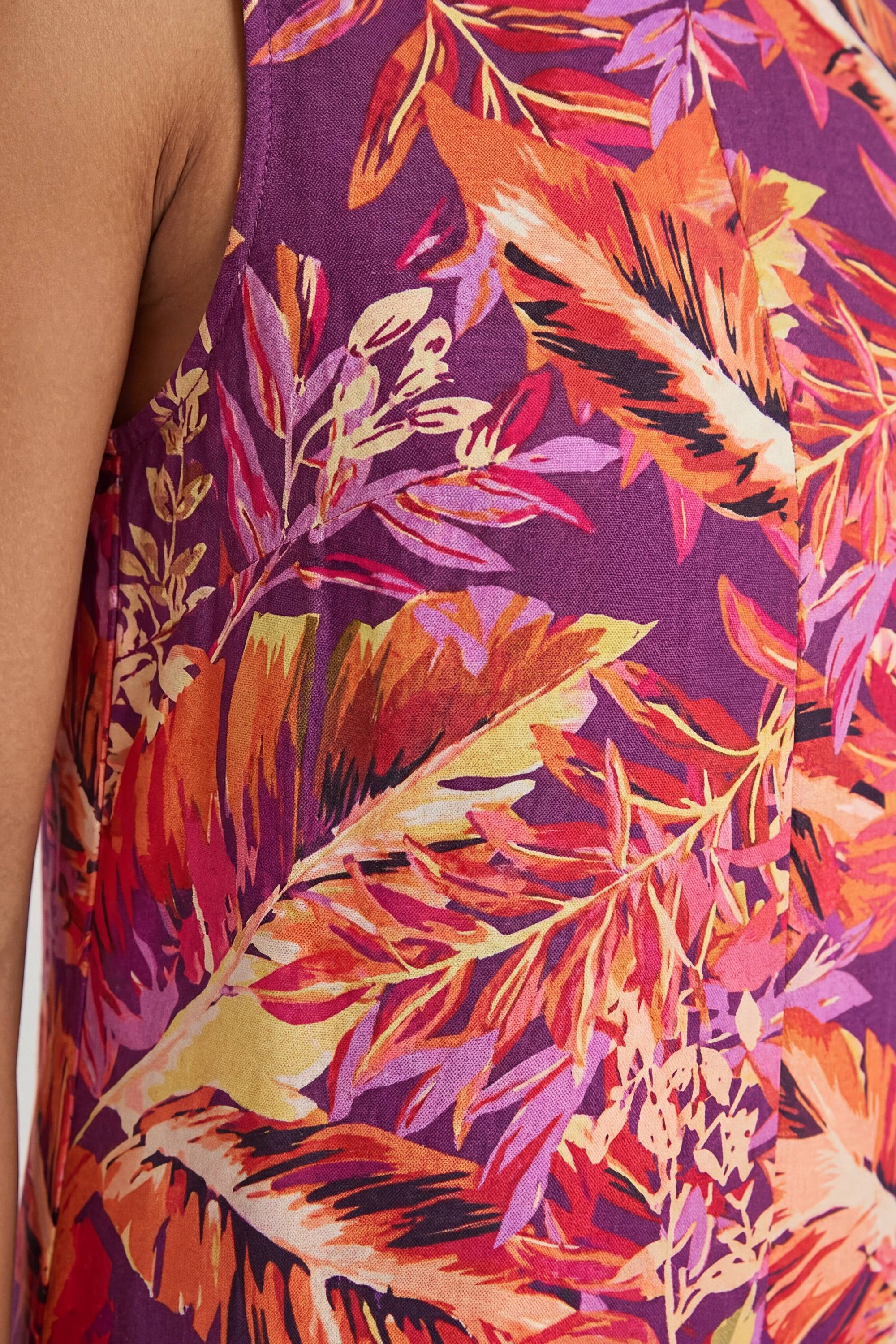 Wallis Robe Longue Florale À Dos Noué