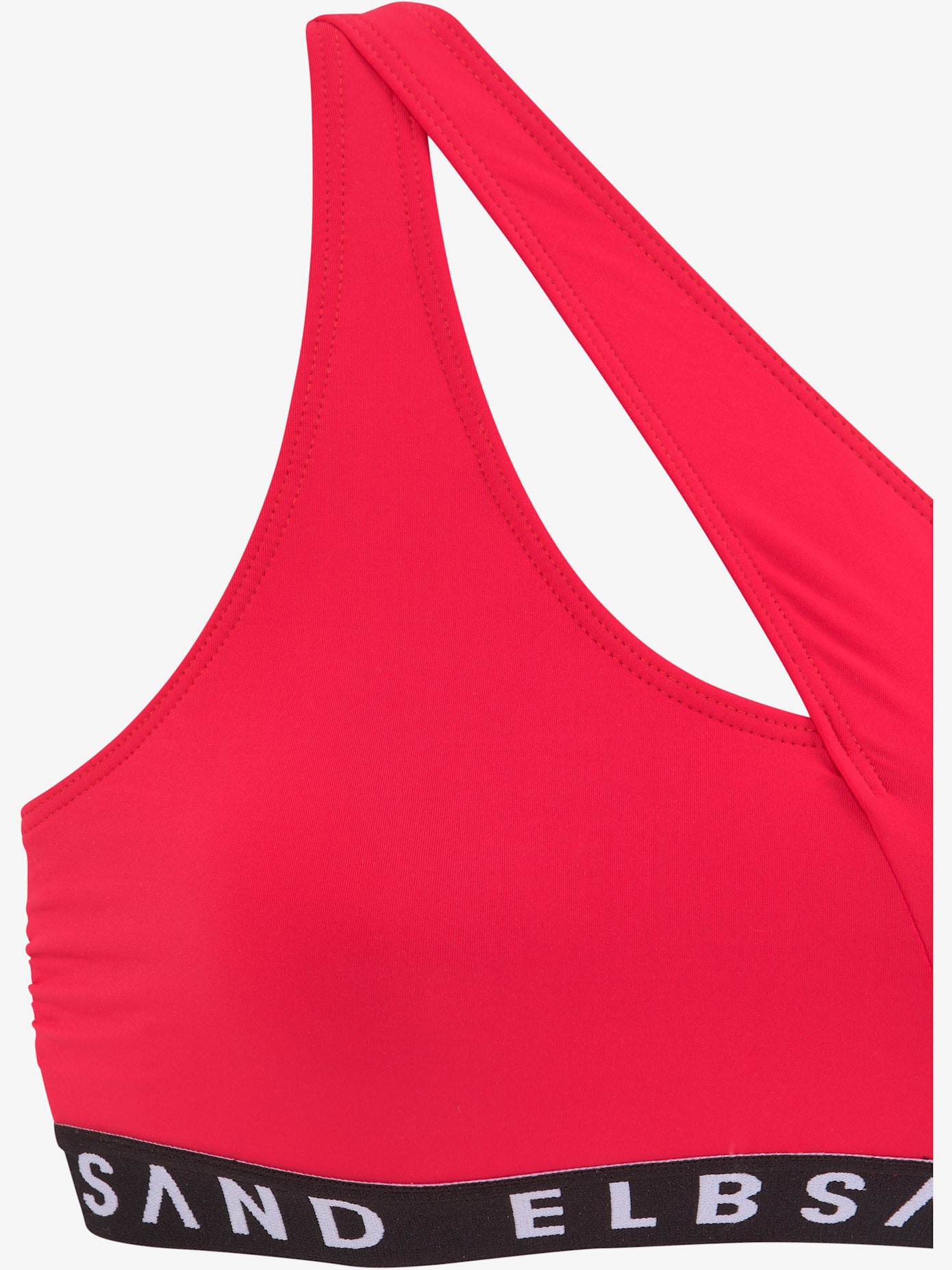Bikini bustier ruban élastique avec marque inscrite